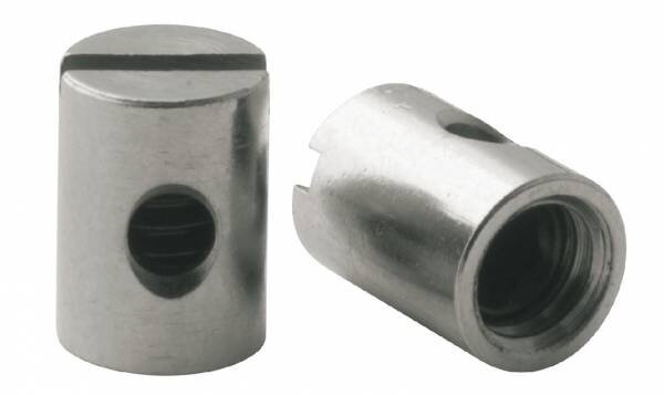 kabelklembout M5 x 7 mm messing zilver 50 stuks