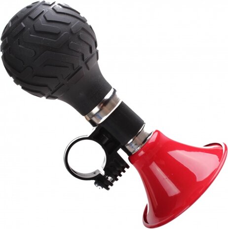 fietstoeter Cars 13 cm zwart/rood