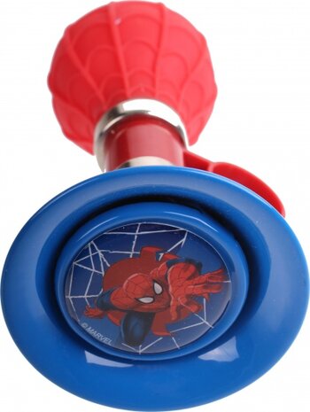 fietstoeter Spider-Man 13 cm rood/blauw