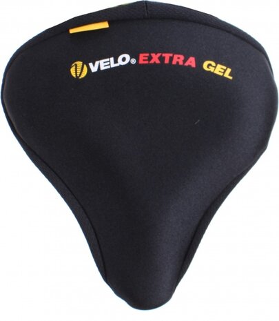 zadeldekje Plush extra gel dames zwart