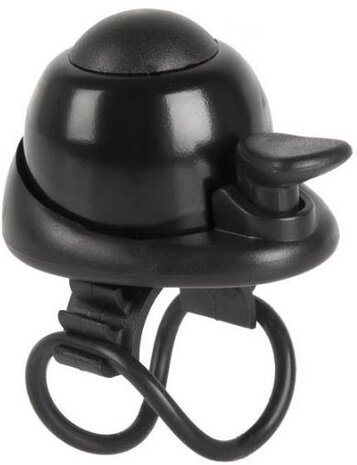 minifietsbel 34 mm aluminium 420068 zwart