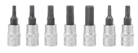 momentsleutelset TW-2/24 met bitjes 2-24 Nm 8-delig
