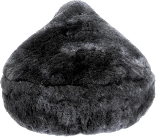 zadeldekje schapenvacht grijs 28 cm