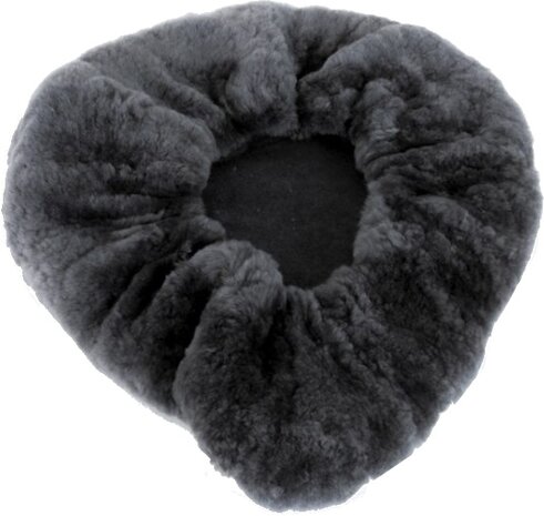 zadeldekje schapenvacht grijs 28 cm
