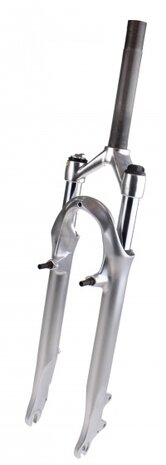 voorvork verend 28 inch ATB/MTB 1 1/8 inch matzilver