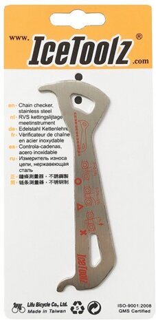 slijtagemeter 12,5 cm RVS zilver