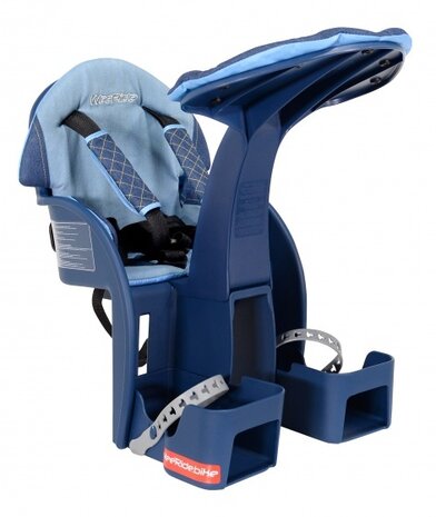 fietszitje voor Deluxe blauw 1-4 jaar 2-delig