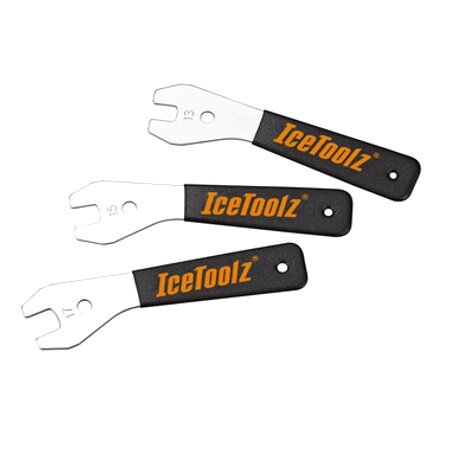 conussleutelset 13 - 15 - 17 mm 22 cm zilver/zwart