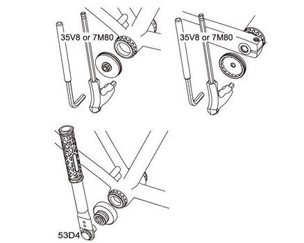 crankadapter Shimano Hollowtech II set