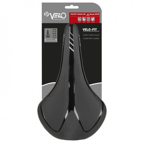 zadel Fit Athlete BC L zwart 277 x 155 mm