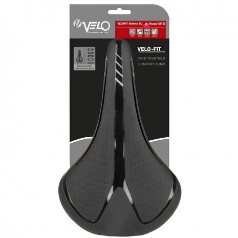 zadel Fit Athlete BC XL 275 x 163 mm zwart