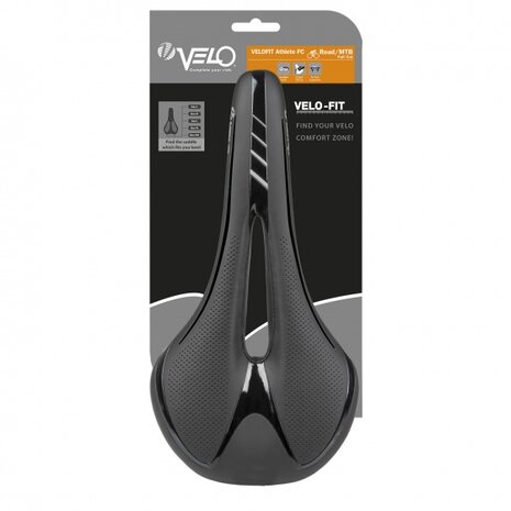 zadel Fit Athlete FC M 276 x 145 mm zwart