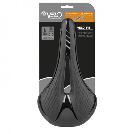 zadel Fit Athlete FC L 276 x 152 mm zwart