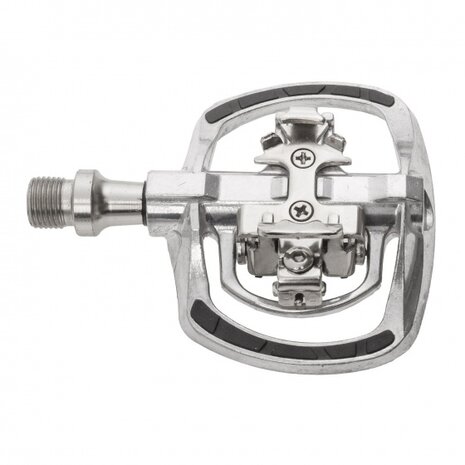 klikpedaal Drag-T1 9/16 inch zilver set