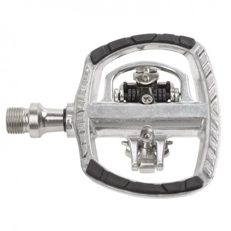 klikpedaal Drag-T1 9/16 inch zilver set