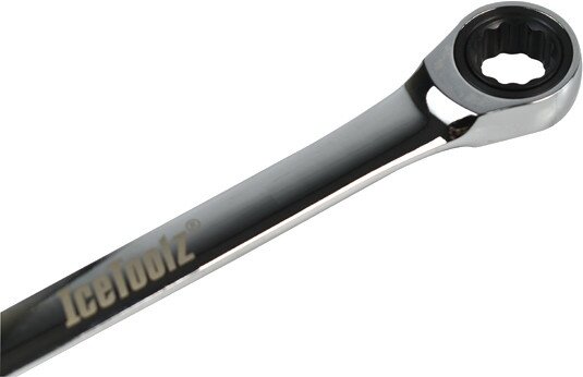 Ring-/steeksleutel met ratel 10 mm chroom-vanadium