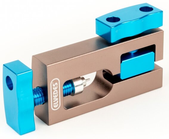 pers voor hydraulische slangen grijs/blauw