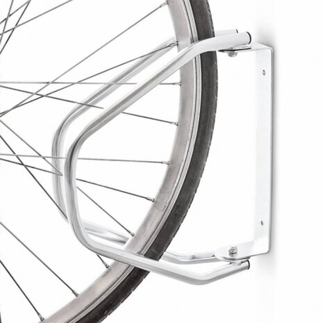 fietsenrek verstelbaar 33,5 x 8,5 x 29 cm zilver