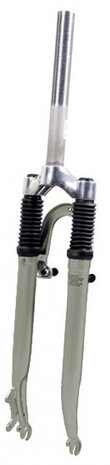 voorvork verend 28 inch hydride 1 1/8 inch grijs