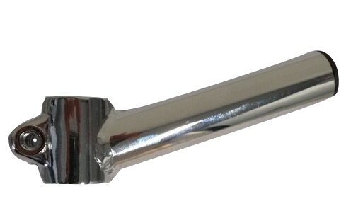 zadelverlenger staal 22,2 mm zilver