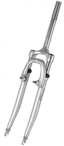 voorvork verend 26 inch stadsfiets 1 inch zilver