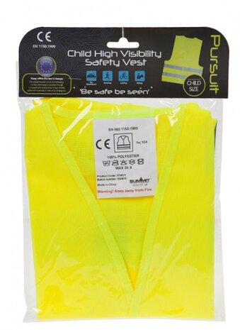 veiligheidshesje Pursuit junior geel one size