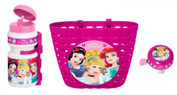 accessoiresset Princess roze/wit 3-delig