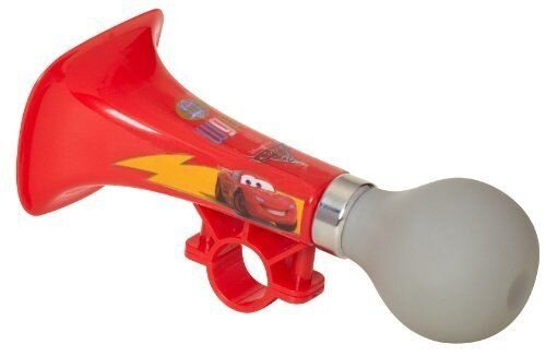 fietstoeter Cars rood/wit 19 cm