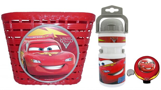 accessoiresset Cars rood 3-delig