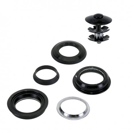 balhoofdstel semi-ge&iuml;ntegreerd 1 1/8 inch zwart