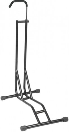 fietsenrek voor &eacute;&eacute;n fiets 59 x 38 x 110/140 cm zwart