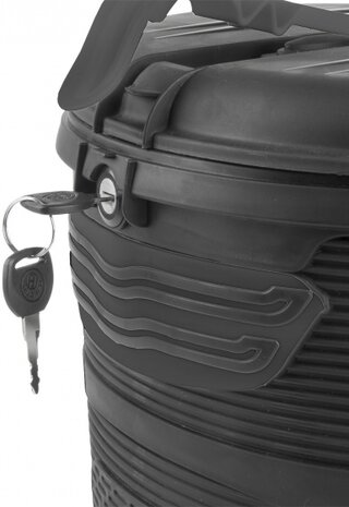 Fietsbox voor Amsterdam zwart 17 liter