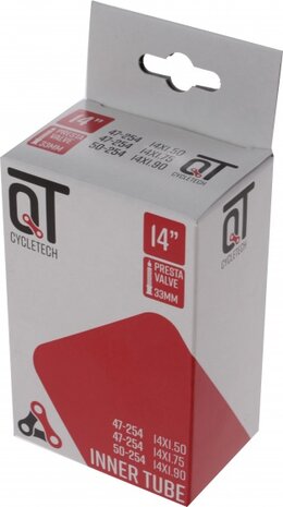 binnenband 14 inch (47/50-254) FV 33 mm zwart