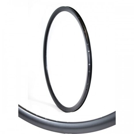 velg hoog Dutch Black 28 inch 36G aluminium zwart