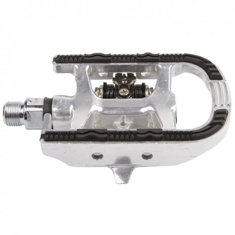 combinatiepedalen SPD zilver set