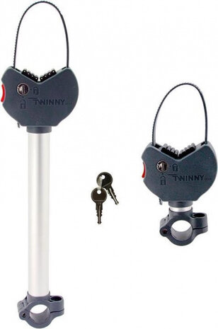 set frameklemmen lang/kort e-Active/e-Wing zwart