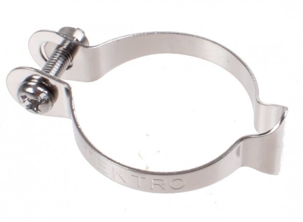kabelclip 25,4 mm aluminium zilver per stuk