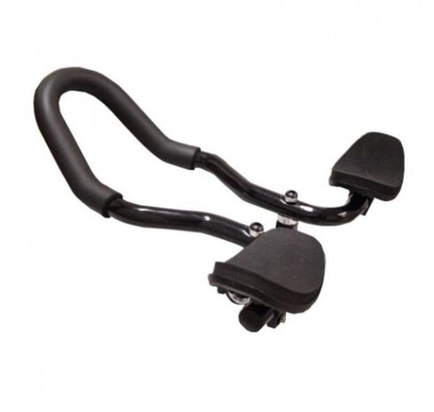 opzetstuur JD802 triathlon 22,2 / 25,4 mm zwart