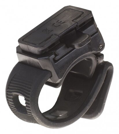 klem voor fietslampen 19 - 35 mm zwart