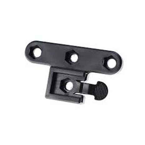 beugel voor fietslampen 6,5 cm zwart