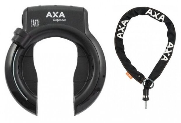 ringslot Defender met insteekketting 140 cm ART-2 zwart