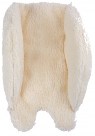 fietszitje-inlay baby schaap 35 cm wit