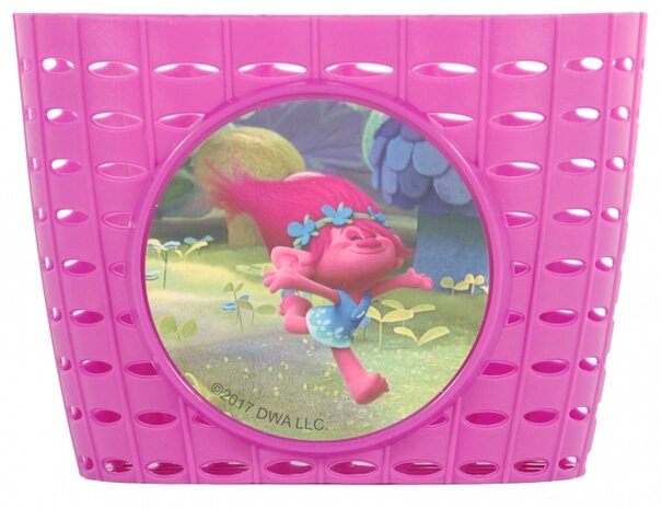 fietsmandje trolls roze