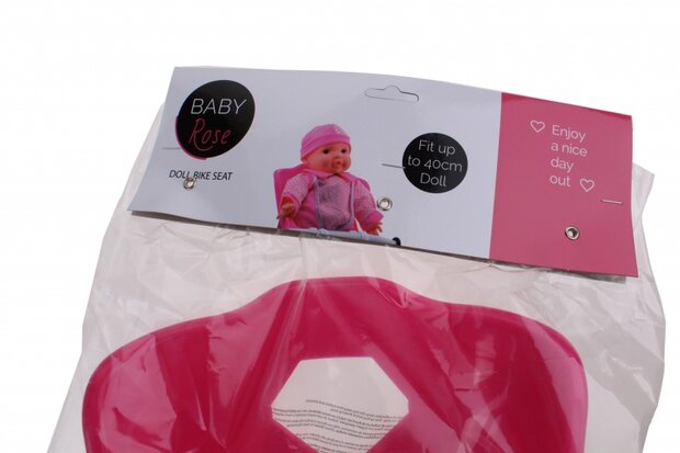 poppen fietszitje 25 x 22 x 20 roze