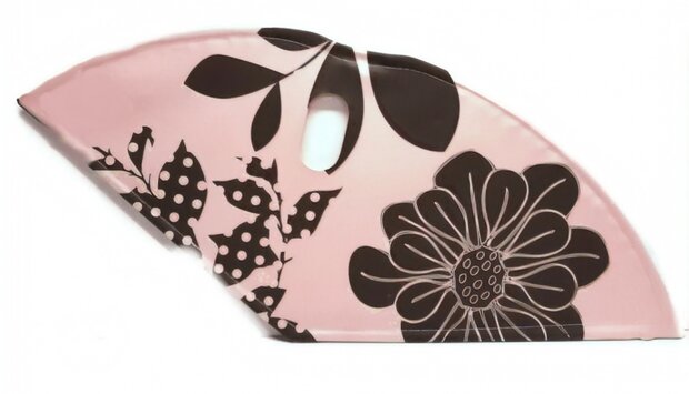 jasbeschermerset lakdoek 28 inch 57 cm bloemen zacht roze