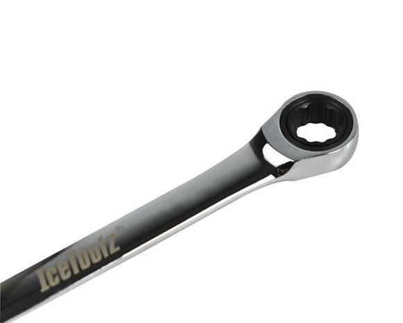 ring-/steeksleutel met ratel 13 mm chroom-vanadium
