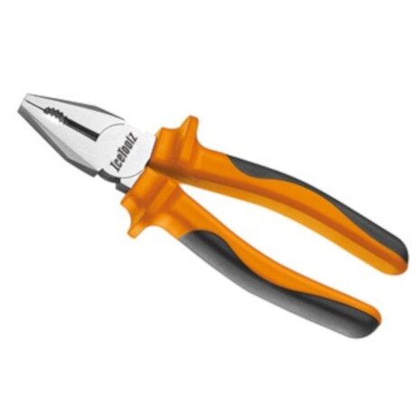 combinatietang comfort-grip 18 cm staal oranje/zilver