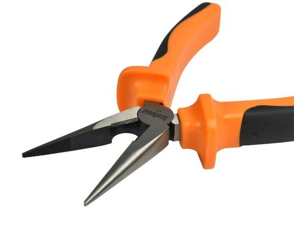 punttang comfort-grip 16 cm staal oranje/zilver