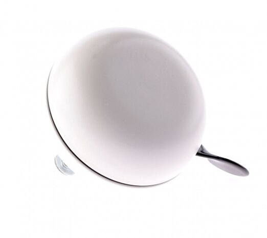 fietsbel ding-dong staal 80 mm wit