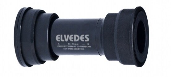 bottom bracket Shimano kunststof/staal 86-92 mm zwart 24 mm